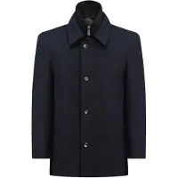 Allthemen Heren Jas - Dubbele Rits en Standkraag Jas - XL