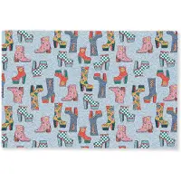 MuchoWow Deurmat 60x40 cm - Droogloopmat Laarzen - Patroon - Disco - Mat voor binnen - Schoonloopmat - Deurmatten met print - Inloopmat