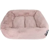 District 70 MOSA – Zachte Kattenmand met Blokjesstructuur – Roze – 46 x 46 x 12 cm