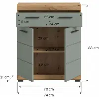 Furnilux Scout staande kast breed salie mdf tz artisan nb