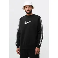 Nike Fleece Sportswear trainingspak voor heren met ronde hals in zwart