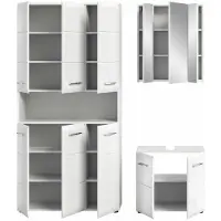 Furnilux Ice badkamercombinatie hoogglans mdf tz nb