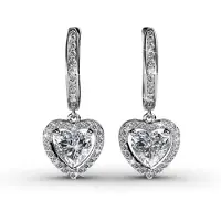 MYC Paris Only Love Oorbellen - Zilver en Kristal