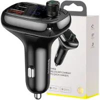 Baseus Auto Bluetooth MP3-speler T-vormig S-13 Zwart OS, Auto-adapter, Zwart