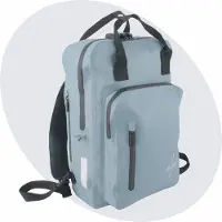 Voltano City Enkele Fietstas Rugzak E-bike - Ice Blauw - Codeslot - Laptopvak - Waterdicht