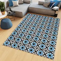 Tapiso Maya Vloerkleed Grijs Blauw Gebloemd Tapijten Maat- 160x220