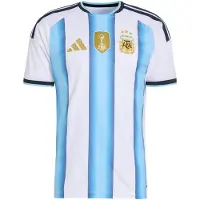 Adidas Functioneel shirt 'Argentina 26 Home Authentic' hemelsblauw / goudgeel / zwart / wit