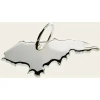 MOOYE ® - Collectie Zilveren Landkaart Honduras ketting hanger