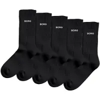 Björn Borg Essential Crew Socks 5-pack Zwart | Maat: 35-38
