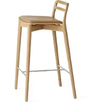 Vipp 484 Cabin Counter Chair Licht Eiken / Kameelleer - Barkrukken Camel - 48475