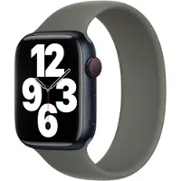 Apple Siliconen solobandje voor de Watch | 38/40/41/42 mm - Maat 1 - Olive