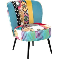 Beliani VOSS - Fauteuil - Blauw - Polyester