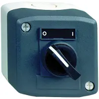 Schneider Electric Drukknopkast met keuzeschakelaar - Zwart - 1NO - I/O - Harmony - - XALD134
