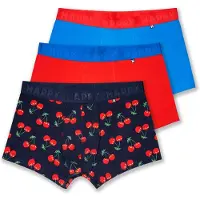 Happy socks Boxershorts blauw / groen / bloedrood / wit