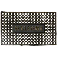 Clayre & Eef Deurmat 75x45 cm Zwart Rubber