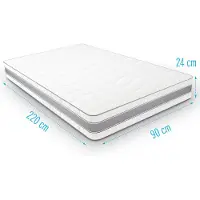 Droommatras Koudschuimmatras INTENSOR 90x220 dikte 24 cm