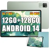 Blackview Tab 60 Pro 4G LTE-TDD & LTE-FDD 128 GB 25,6 cm (10.1") 4 GB Wi-Fi 5 (802.11ac) Android 15 Groen