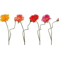 Emerald - Kunstbloem Klaproos 74cm - Set van 4 - Kunstplant voor binnen