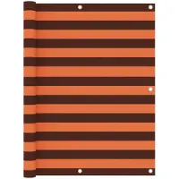 vidaXL Balkonscherm 125x500 cm oxford stof oranje en bruin