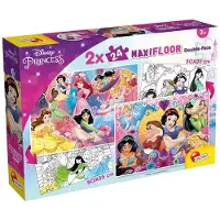 Lisciani - Disney Princess - Double face - Puzzel Maxifloor - 2 x 24 stukjes