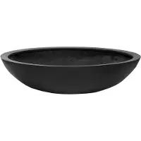 Pottery Pots Bloempot Natural Jumbo Bowl L Black 110 x 27 cm