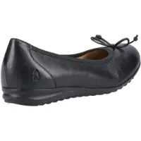 Hush puppies Lucille Leren Zwarte Damesschoenen