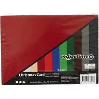 Adlibris Kerst karton, A6 10,5x15 cm, kleuren assorti, 300 assorti vel