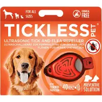 Tickless teek en vlo afweer voor hond en kat fluoriserend oranje