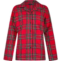 Happy Shorts Dames kerst pyjama set shirt + broek geruit flanel