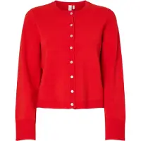 Y.A.S Gebreid vest 'YASElena' rood