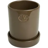 Lexington Pot Met Schotel H18 Cm - Bloempotten Terracotta Taupe - 10008096-1998-M