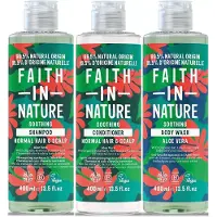 Faith In Nature Bundle Aloe Vera Shampoo 400 ml & Conditioner 400 ml &