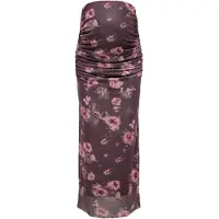 ONLY Maternity Rok 'OLMLOURA' bruin / rosa