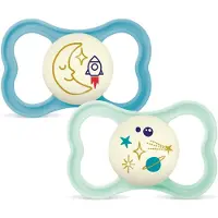 Mam - Air Night Silk 2p Box V - Blue - 16-36m