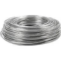 Creotime aluminiumdraad 100 m rond 2 mm zilver