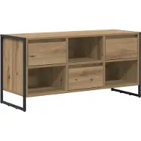 vidaXL TV Kast 100 x 36 x 49,5 cm Ambachtelijk Eiken Bewerkt hout