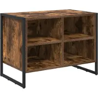 vidaXL Schoenenkast 60 x 35 x 44 cm Bewerkt hout Rook Eik