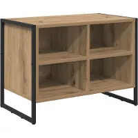 vidaXL Schoenenkast 60 x 35 x 44 cm Bewerkt hout Ambachtelijk Eiken