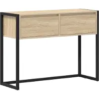 vidaXL Bijzettafel Sonoma 100 x 36 x 75 cm Bewerkt hout