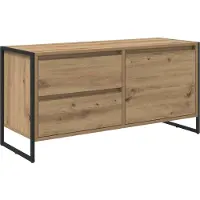 vidaXL TV Kast 100 x 36 x 49,5 cm Ambachtelijk Eiken Bewerkt hout