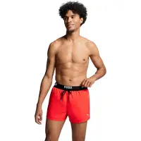 Puma Zwemshorts rood / zwart / wit
