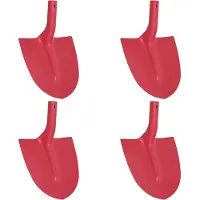 vidaXL Schep Hoofd 4 st Rood 39,5 x 27,5 cm Gepoedercoat staal