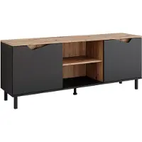 Vicco Marelle TV-meubel – 150 x 60 cm met 2 deuren Antraciet/Artisan