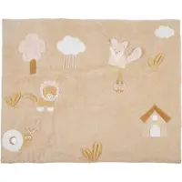 Nattou FLO, ERNEST & OLI Kruipdeken voor houten boog 80 x 100 cm