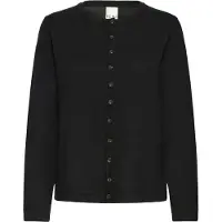 Ichi Gebreid vest 'IHLULS' zwart