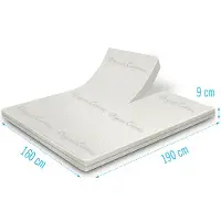 Droommatras Splittopper Organic Cotton Koudschuim 160x190 dikte 9 cm