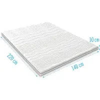 Droommatras Harde topdekmatras 140x220 dikte 10 cm