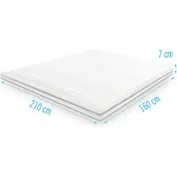 Droommatras Traagschuim NASA topdekmatras/topper 160x210 dikte 7 cm