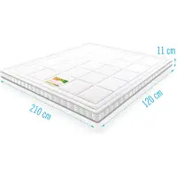Droommatras Koudschuim Topdekmatras Infinity Airmaxx Bamboe Deluxe 120x210 dikte 11 cm