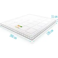 Droommatras Koudschuim Topdekmatras Infinity Airmaxx Bamboe Deluxe 120x200 dikte 11 cm